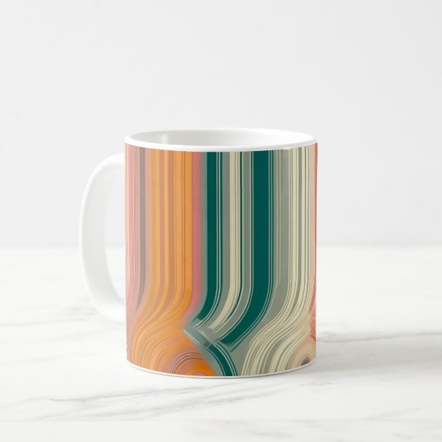Mug Impression d'art mural Formes géométriques et Coul (Devant gauche)
