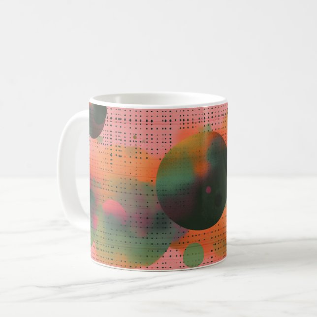 Mug Impression d'art mural Formes géométriques et Coul (Devant gauche)