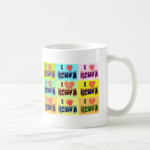 Mug Impression d'art pop souvenir de voyage au Kenya