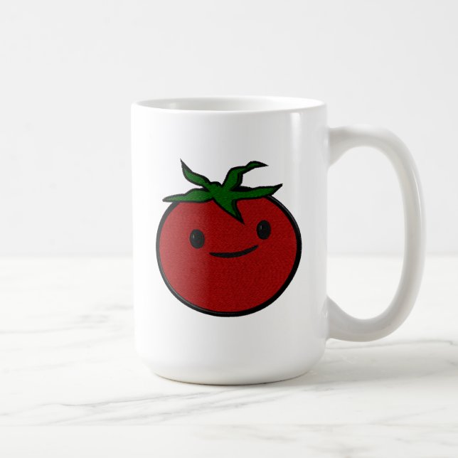 Mug Impression de broderie de tomate mignonne (Droite)