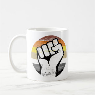 Mug Impression de cercle de poing de fierté d'ours