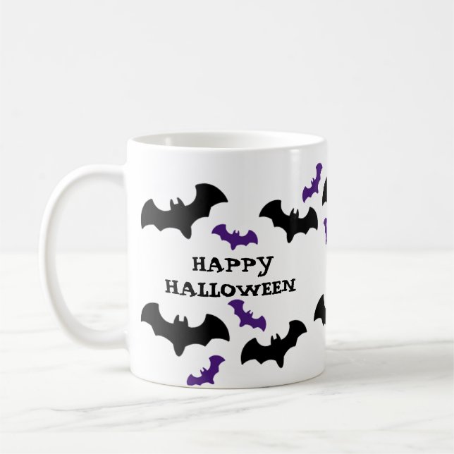 Mug Impression de chauve-souris Halloween  (Gauche)