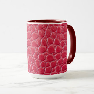 Mug Impression de cuir de crocodile rouge