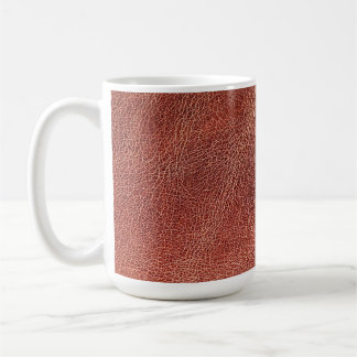 Mug Impression de cuir marron