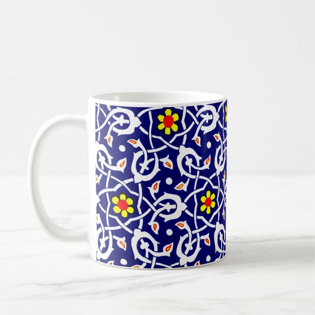 Mug impression de fleurs et noeuds (Gauche)