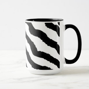 Mug Impression de fourrure Zebra