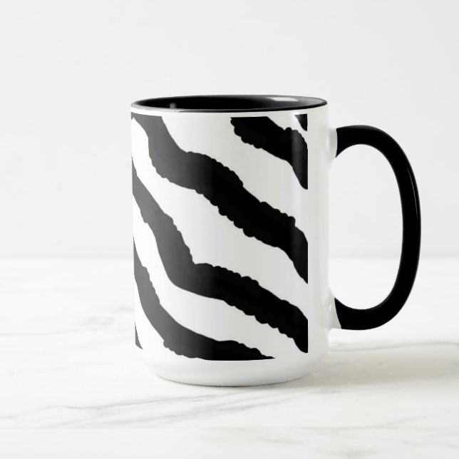 Mug Impression de fourrure Zebra (Droite)