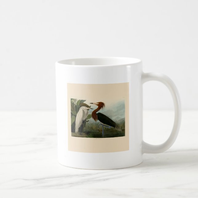 Mug Impression de Héron Pourpré d'Audubon : Art d'Oise (Droite)