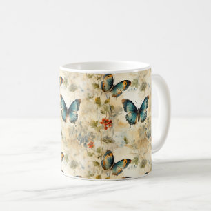 Mug Impression de jardin botanique de papillon sarcell