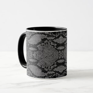 Mug Impression de peau de serpent gris