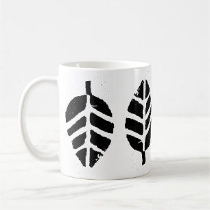 Mug Impression de pommes de terre Motifs feuilles
