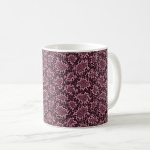 Mug Impression de serpent rose