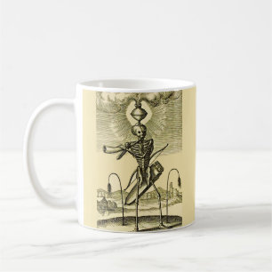 Mug impression de squelette occupé