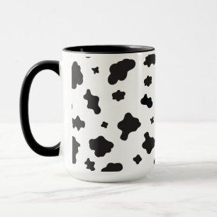 Mug Impression de vache noir et blanc