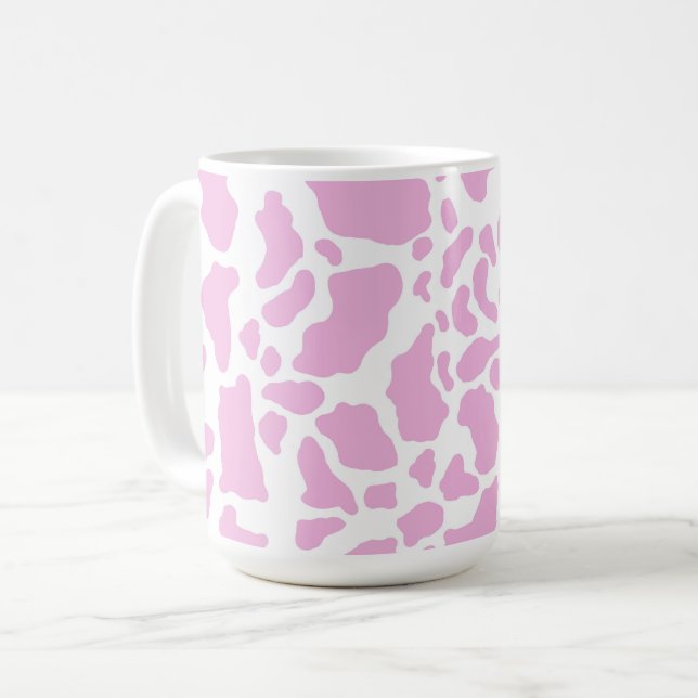 Mug Impression de vache rose (Devant gauche)