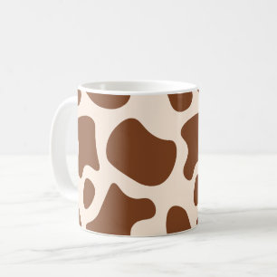 Mug Impression de vache rose et Brown