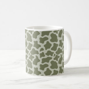 Mug Impression de vache verte Sage