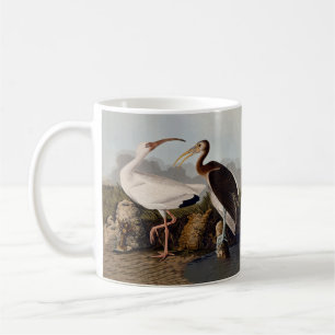 Mug Impression d'oiseau Ibis blanc de John James Audub
