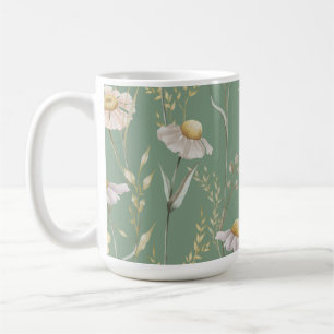 Mug Impression du pays du chalet de prairie sur vert