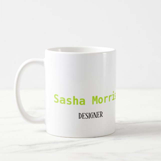 Mug Impression florale minimaliste (Gauche)