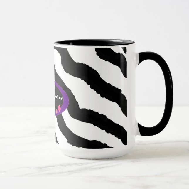 Mug Impression fourrure de zèbre pour 60e anniversaire (Droite)