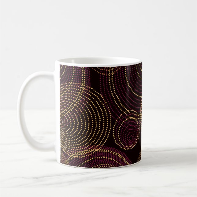 Mug Impression géométrique Or Luxuriante (Gauche)