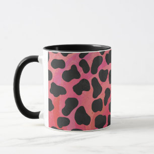 Mug Impression noire et rouge dalmate