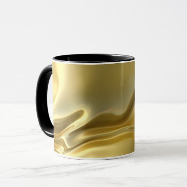 Mug Impression numérique d'or liquide (Devant gauche)