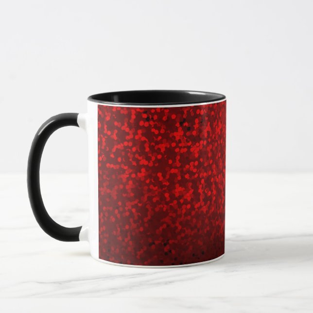 Mug Impression pailletée bokeh scintillement (Gauche)