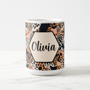 Mug Impression personnalisée guépard et zèbre