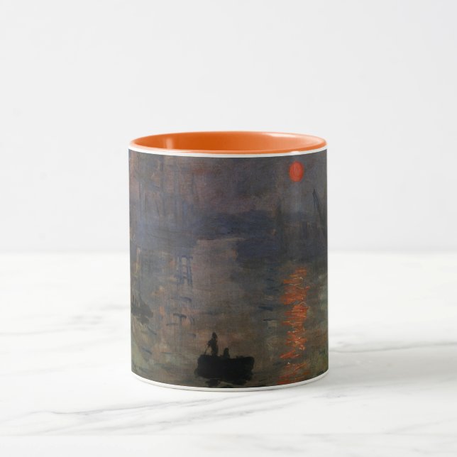 Mug Impression Sunrise de Claude Monet, Art Vintage (Centre)