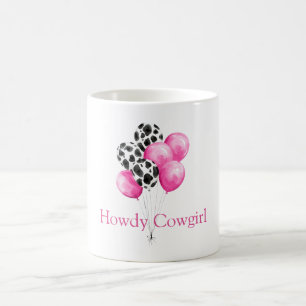 Mug Impression vache & jolis ballons roses