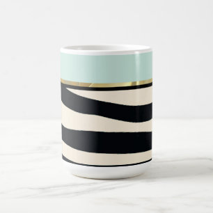 Mug Impression verte, noire et zébrée