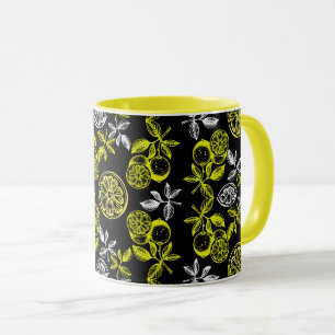 Mug Impression vintage Citrus Citron Botanique