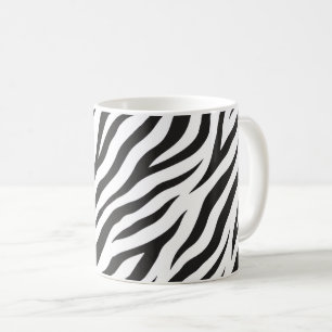 Mug Impression zèbre noir et blanc Classique motif ani