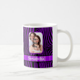 Mug Impression zèbre violet