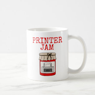 Mug Imprimante Jam, Informaticien Bureau Funny