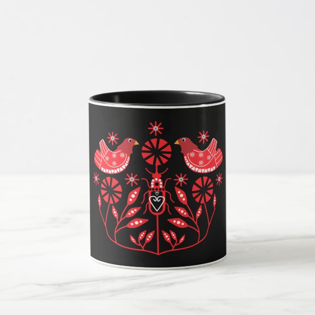 Mug Imprimantes d'art populaire scandinave | Fleece de (Centre)