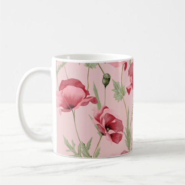Mug Imprimantes de fleurs de metro maison de campagne (Gauche)
