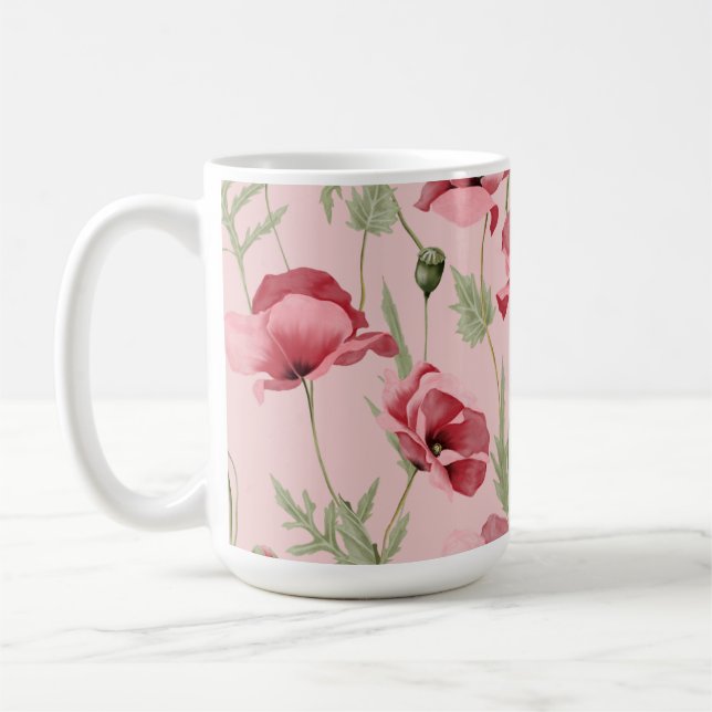 Mug Imprimantes de fleurs de metro maison de campagne (Gauche)