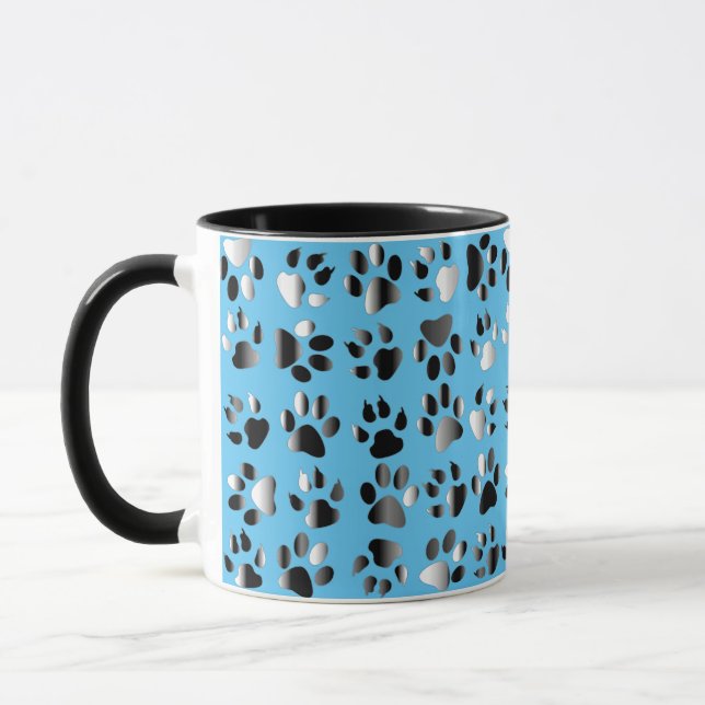 Mug Imprimantes de pieds animaux (Gauche)