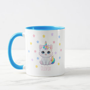 Mug imprimé avec un nom personnalisé Caticorn Kawa
