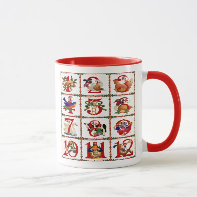 Mug Imprimé "Couverture 12 Jours de Noël" (Droite)