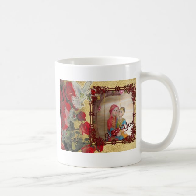 Mug Imprimer mariage Doll Portrait Graphique (Droite)