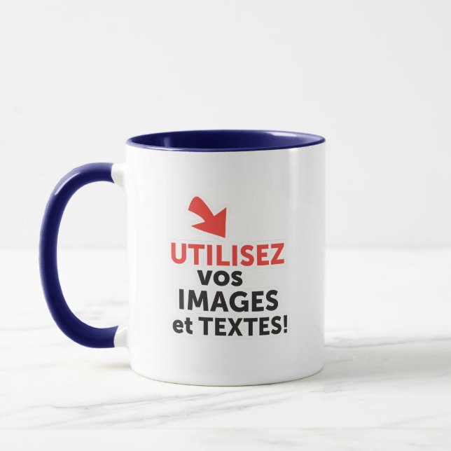 Mug Imprimer vos designs en ligne do-it-yourself en Fr (Gauche)