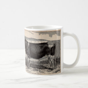 Mug Imprimerie du 19e siècle Holstein taureau