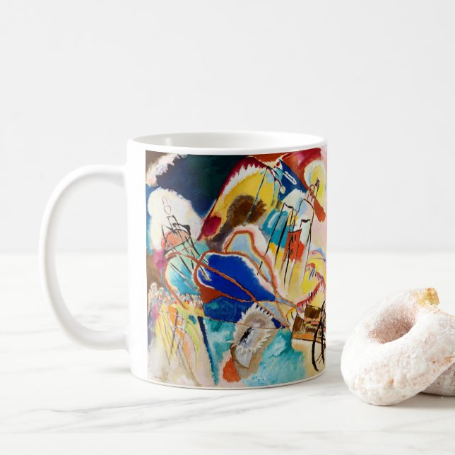 Mug Improvisation 30 (Canons) de Wassily Kandinsky (Avec donut)