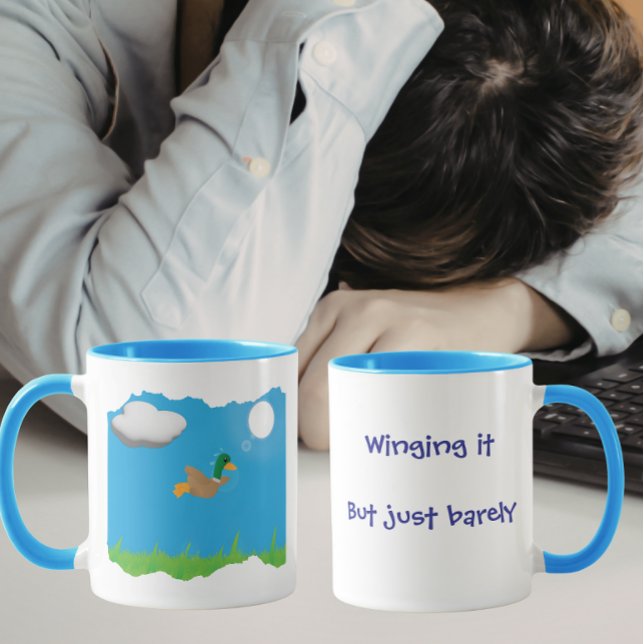 Mug Improviser sans trop se casser la tête - Humour de (Créateur téléchargé)