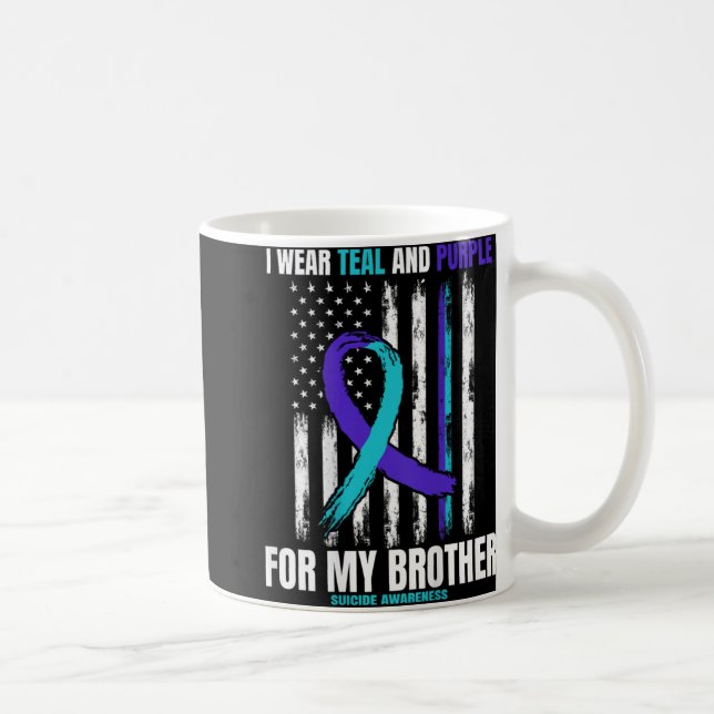Mug In Memory Of Brother Suicide Awareness Flag Graphi (Droite)