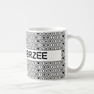 Mug Incantation blanche d'argent de Shreem Brzee de